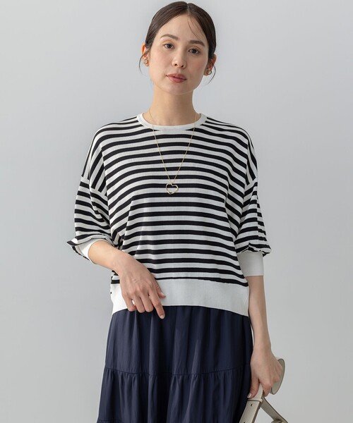 組曲（KUMIKYOKU） ニット セーター ドルマンスリーブ7分袖 ニットT