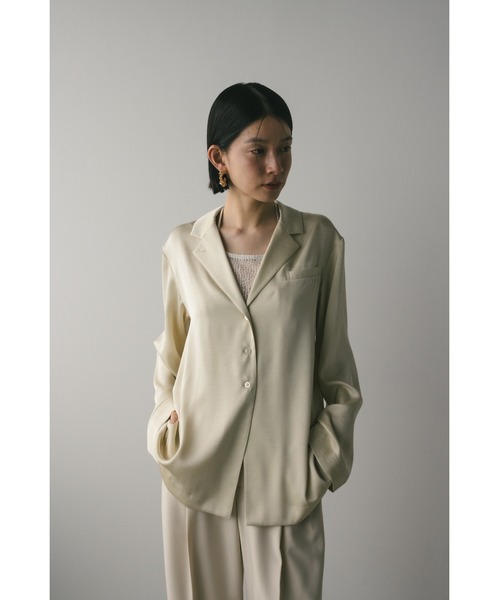 ベストセラー】ワッシャーサテンテーラーシャツ 春服（シャツ