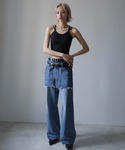 キャミソール 「ブラトップ」カップ付きダブルス...の詳細画像2