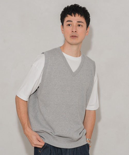 LOOPWHEELER（ループウィラー） ベスト ジレ × LOWERCASE for EDIFICE