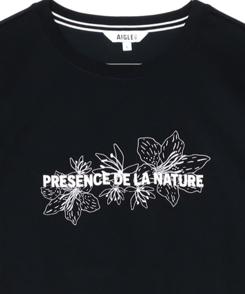tシャツ 速乾 抗菌 防臭 フラワープリント半袖Tシャツ レディース