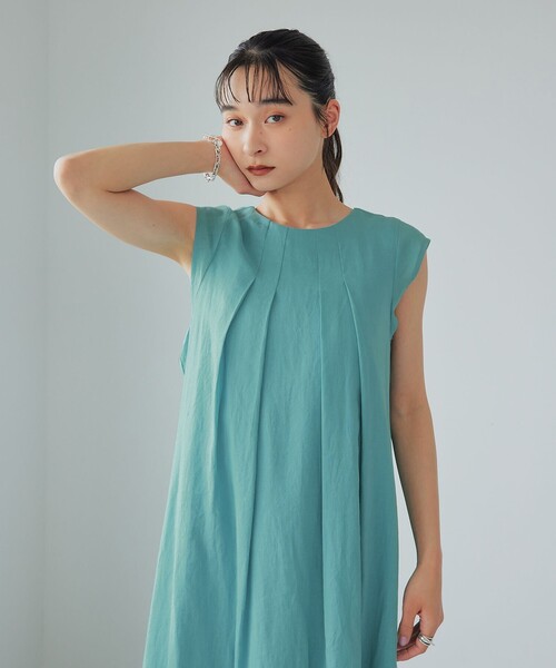 EM RA/TEN タックギャザー 2WAY ワンピース EMMEL REFINES＞EM RA/TEN タックギャザー 2WAY ワンピース
