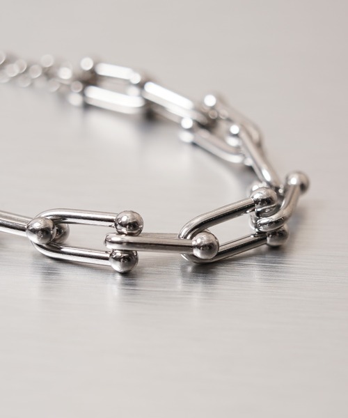 至高✨ハード✨U字フック✨ブレスレット✨細いタイプ✨ネックレス別売 ブレスレット 高純度チタン U字 / High Purity Titanium U-shape