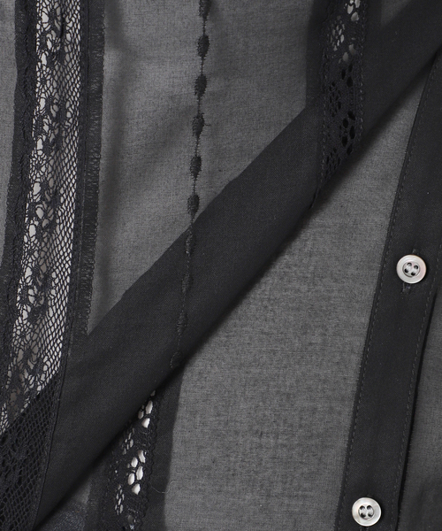 COローンフレンチレースブラウス　Spick&Span ブラック 専用 Spick＆Span ブラウス シャツ COローンフレンチレースブラウス