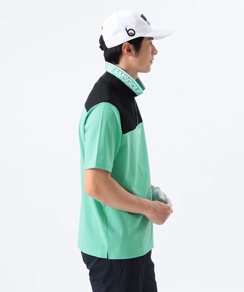 BEAMSGOLF ポロシャツ サイズL 日本製 BEAMS GOLF｜ORANGE LABEL / ボーダー 切り替え ポロシャツ