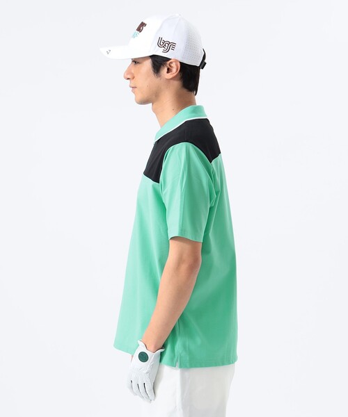 BEAMS GOLF ポロシャツ 「吸水速乾/UVカット/伸縮性」ORANGE