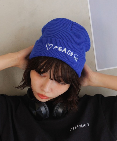 ALAND ニット帽 ニットキャップ 「UNISEX」ALAND×INAPSQUARE／刺繍