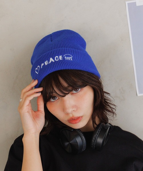 ALAND ニット帽 ニットキャップ 「UNISEX」ALAND×INAPSQUARE／刺繍