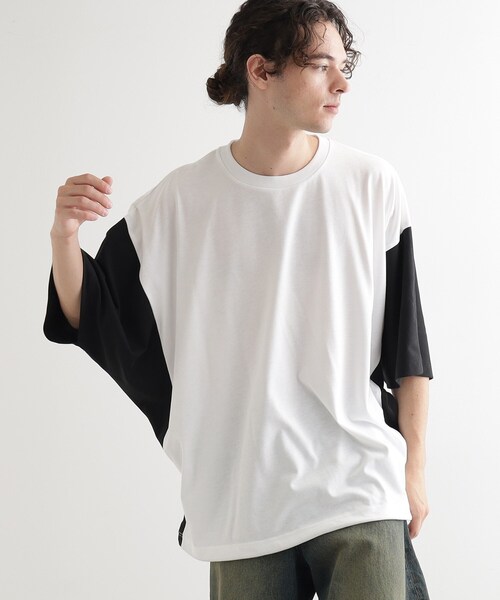 TAKEO KIKUCHI tシャツ ウールブレンド オフタートルネック