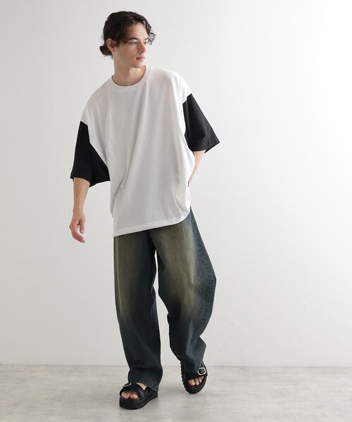 TAKEO KIKUCHI tシャツ ウールブレンド オフタートルネック