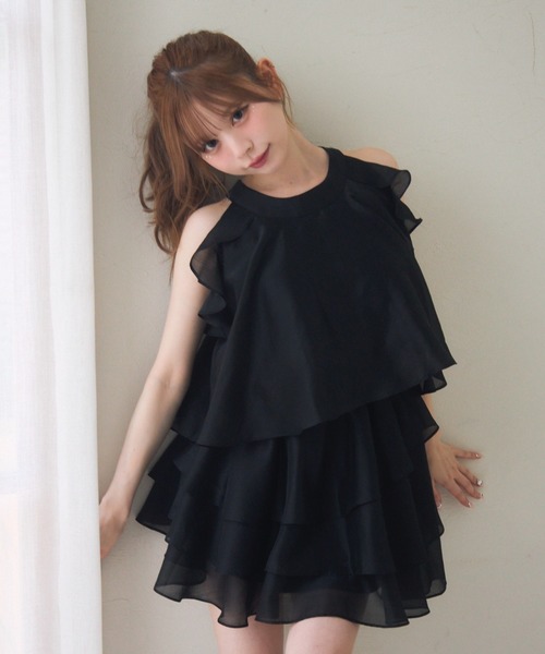 TITTY＆CO.（ティティーアンドコー） ワンピース ノースリーブフリル