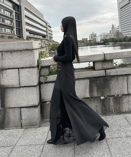 LVEU.（ラブユ） ロング スカート 夏 「LVEU.」ピンデザインマーメイド