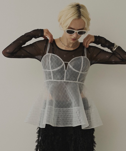 Sustainableチュールキャミブラウス SNIDEL Sustainableチュールキャミ