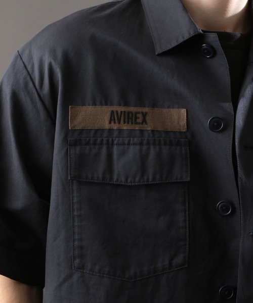 [AVIREX] рубашка с коротким рукавом 3 бежевый мужской 