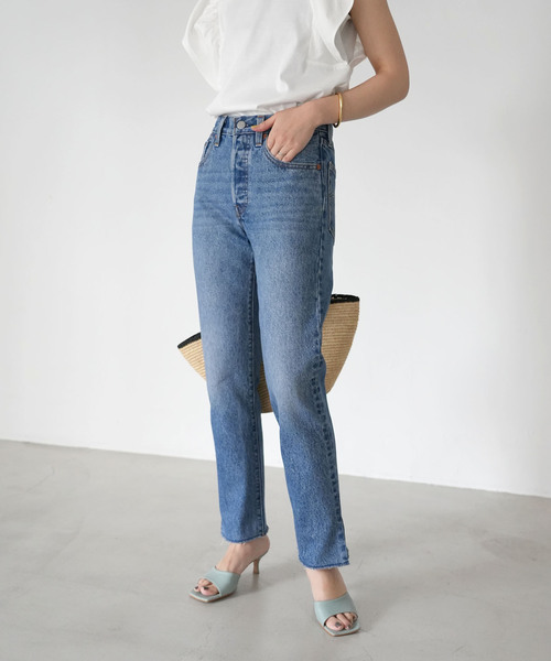 SLOBE IENA 「SLOBE IENA」 「Levi's」ダメージ加工デニムパンツ