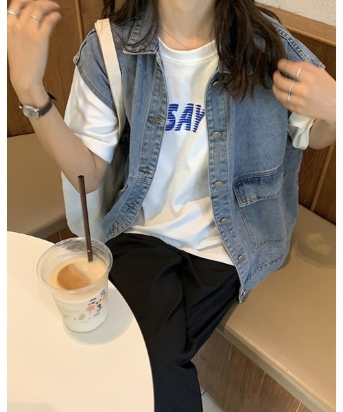 「Ritzy」 ベスト M ブルー レディース
