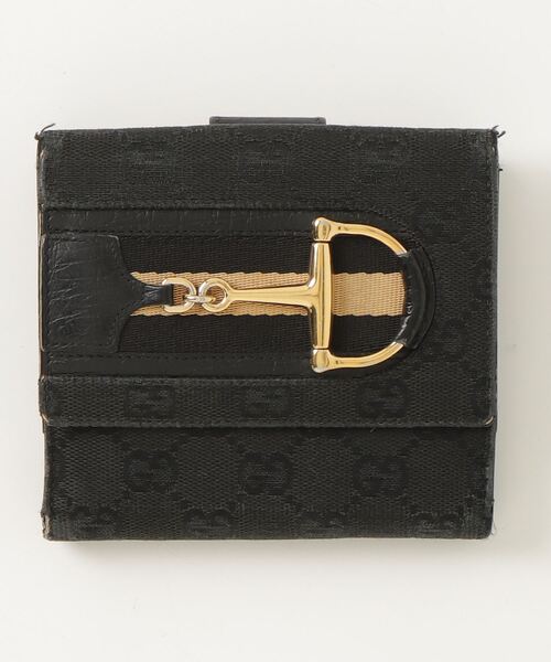 GUCCI 「GUCCI」 ホースビット シェリーライン GGキャンバス 二