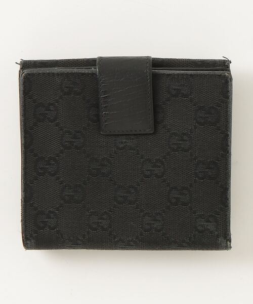 GUCCI グッチ 二つ折り財布 シェリーライン ホースシュー GGキャンバス GUCCI グッチ 二つ折り財布 シェリーライン ホースシュー GG