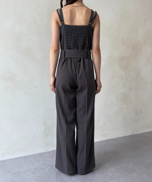 【ボナ】MARIA 24SS ベルトラインサロペット　新品未使用 Thevon オールインワン ベルト付きサロペット レディース