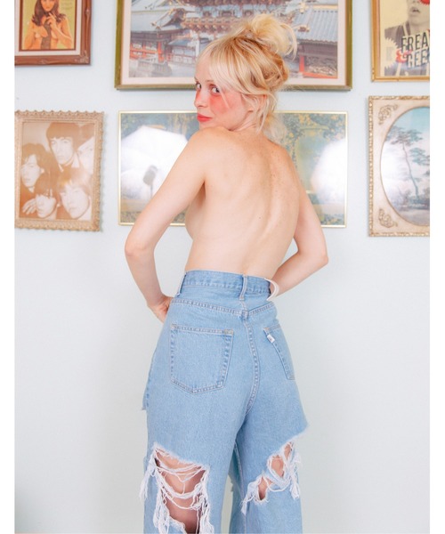 Little sunny bite ジーンズ デニム デニムパンツ DAMAGED DENIM