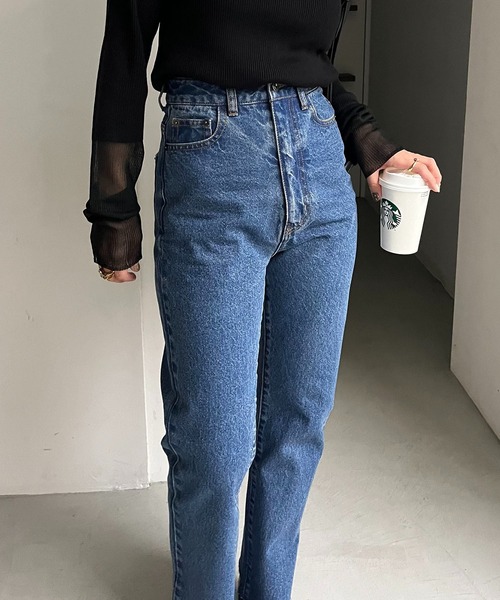 「CAPRICIEUX LE'MAGE」 デニムパンツ 36 ブラック レディース