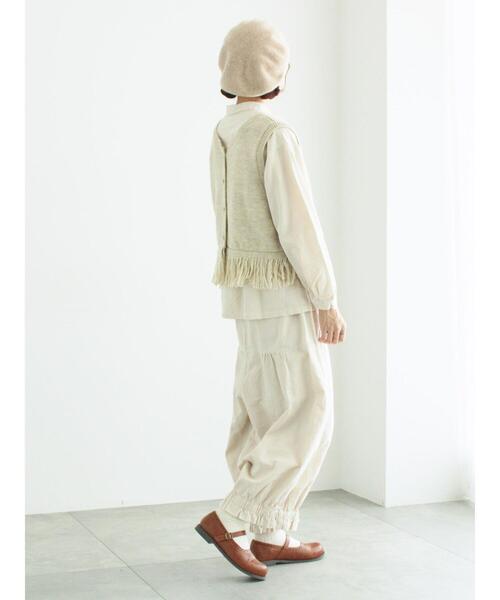 TSUHARU by Samansa Mos2 パンツ 「WEB限定」コットンジャカード
