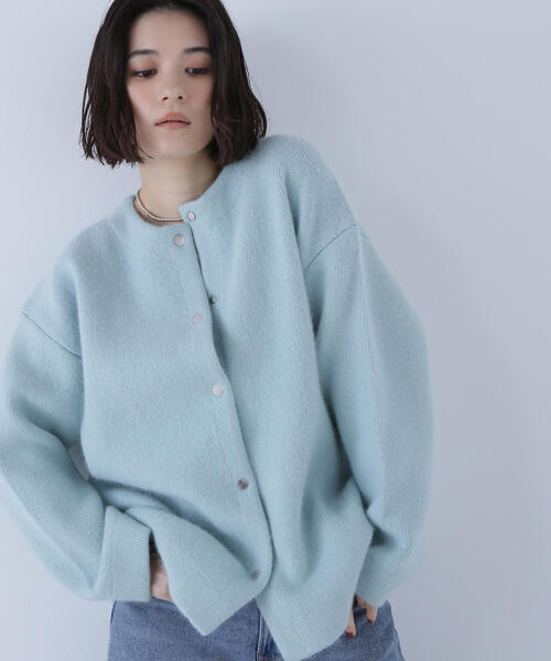 【新品】NATURAL BEAUTY BASIC コーディガン ライトブルー NATURAL BEAUTY BASIC（ナチュラルビューティーベーシック
