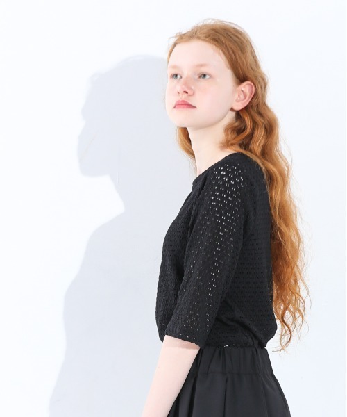 「Kelen」 半袖ブラウス FREE オフホワイト レディース_画像6