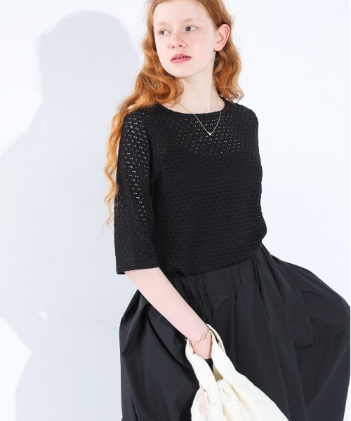 「Kelen」 半袖ブラウス FREE オフホワイト レディース_画像8