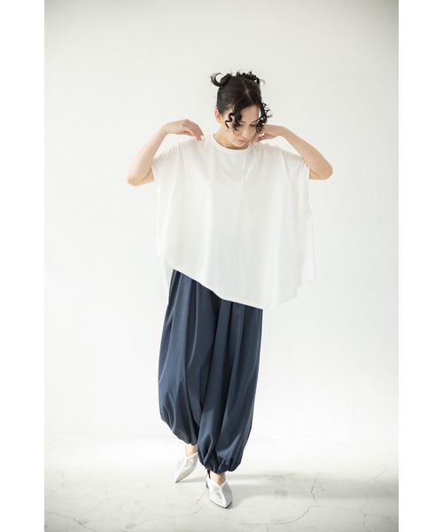 「OSMOSIS」 「loaf」半袖カットソー ONE SIZE ライトグリーン レディース_画像4