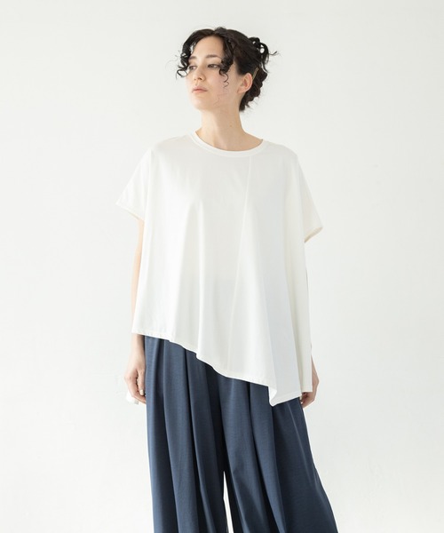 「OSMOSIS」 「loaf」半袖カットソー ONE SIZE ライトグリーン レディース_画像6