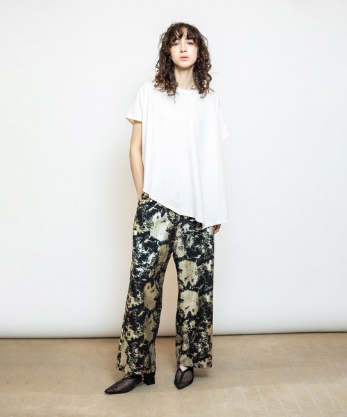 「OSMOSIS」 「loaf」半袖カットソー ONE SIZE ライトグリーン レディース_画像7