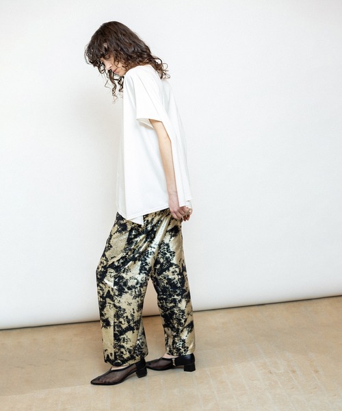 「OSMOSIS」 「loaf」半袖カットソー ONE SIZE ライトグリーン レディース_画像8