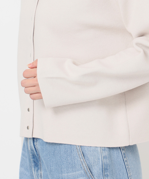 IENA（イエナ） カーディガン 「追加」ダブルフェイススナップ