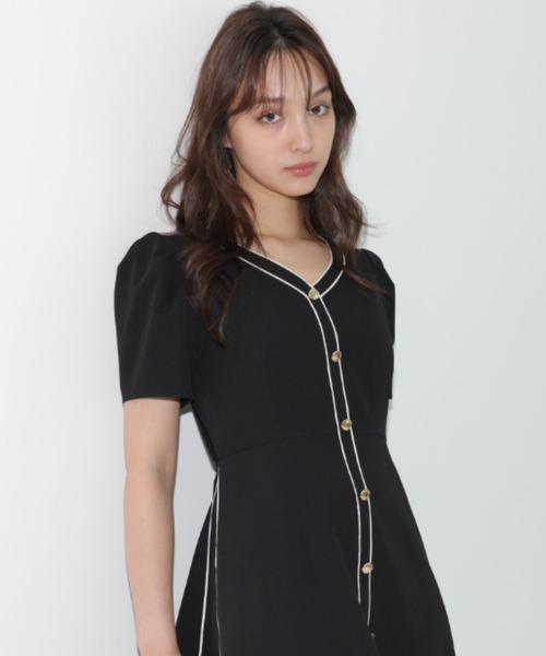 「Rirandture」 半袖ワンピース 1 ブラック レディース_画像3