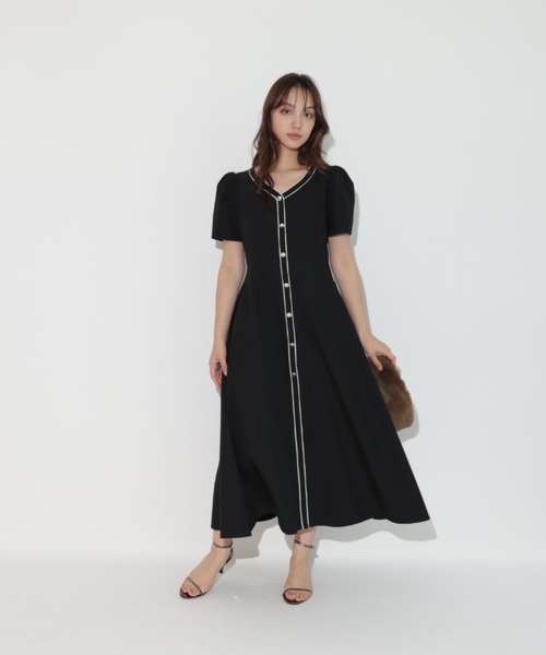 「Rirandture」 半袖ワンピース 1 ブラック レディース_画像7