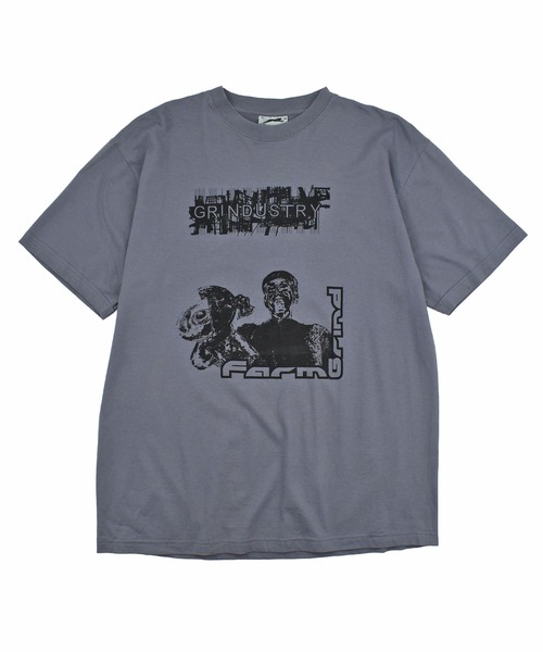 VINTAGE tシャツ 「USED」Slazenger “GRINDUSTRY” アート Tシャツ