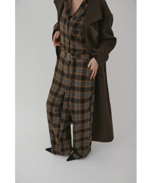 オールインワン Setup Style Check Jumpsuit / セットアップ オールインワン Setup Style Check Jumpsuit / セットアップ