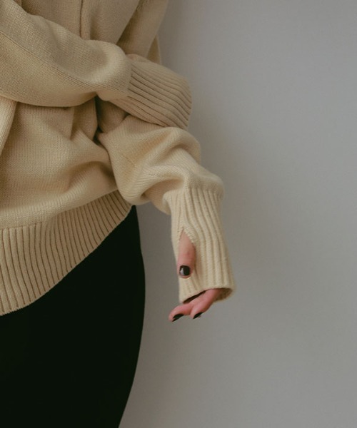 ETRE TOKYO（エトレトウキョウ） 長袖ニット FREE ネイビー レディース