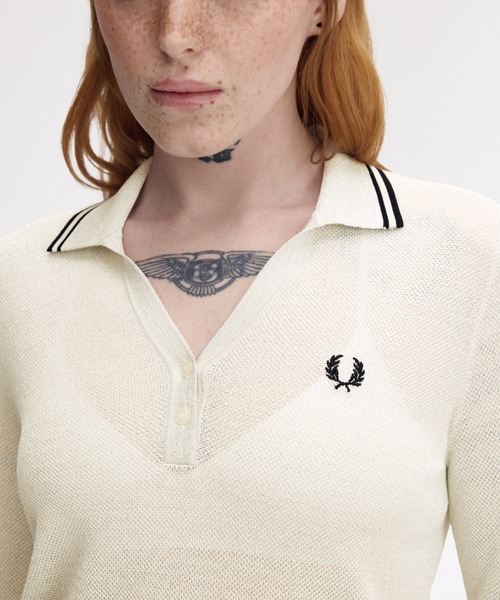 FRED PERRY（フレッドペリー） ポロシャツ ポロ Textured Metallic