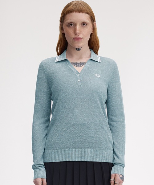 FRED PERRY（フレッドペリー） ポロシャツ ポロ Textured Metallic