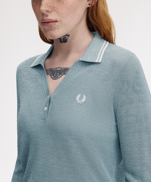 FRED PERRY（フレッドペリー） ポロシャツ ポロ Textured Metallic
