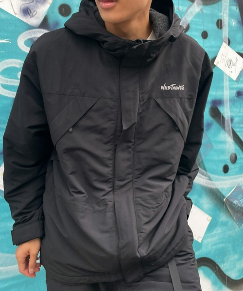 WILD THINGS（ワイルドシングス） マウンテンパーカー LARGE ブラック