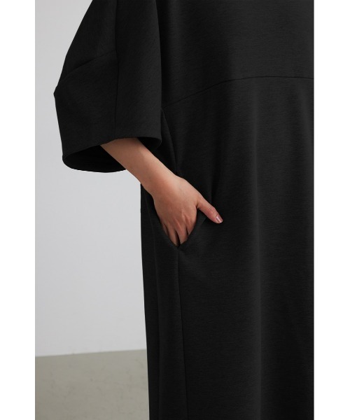 「STYLEMIXER」 7分袖ワンピース MEDIUM ブラック レディース_画像4