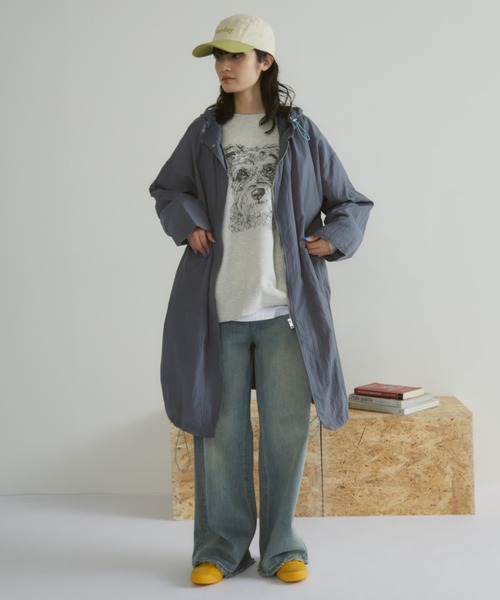 「MERLOT」 コート FREE グレイッシュブルー レディース_画像6