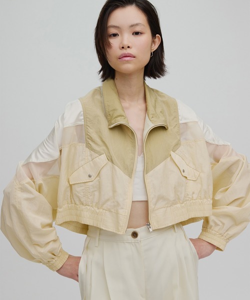 ジャケット・ブルゾン Nylon and Twill Docking Flight Jacket 01 Ameri（アメリ） ブルゾン ジャンバー DEFORM DOCKING NYLON JACKET
