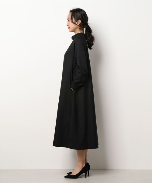 「conges payes ADIEU TRISTESSE」 長袖ワンピース 38 ネイビー レディース_画像3
