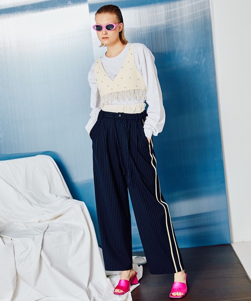 MAISON SPECIAL（メゾンスペシャル） スラックス 36 サックスブルー