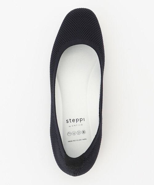 「UNFILO」 「steppi」バレエシューズ 7 ネイビー レディース_画像7