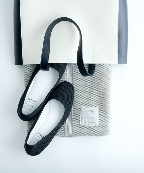 「UNFILO」 「steppi」バレエシューズ 7 ネイビー レディース_画像8